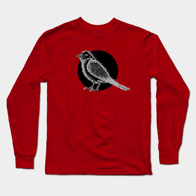 Ascii Bird Long Sleeve T-Shirt by checs